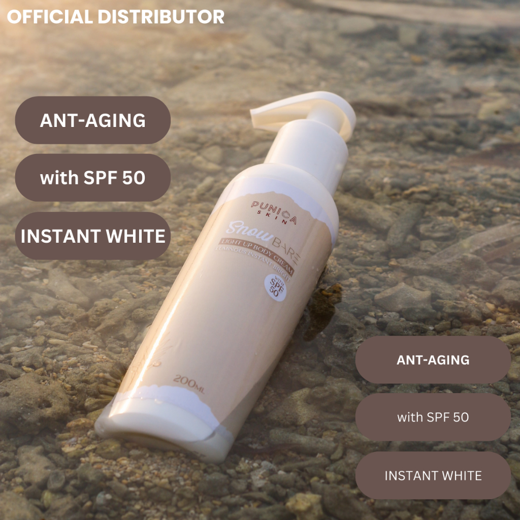 COD & ONHAND Snow Bare Light Up Body Cream / Lotion by Punica Skin Shopee Philippines