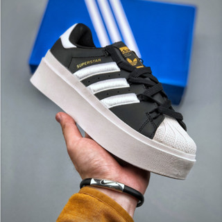 Women 7 - Adidas Originals Superstar Bonega W White Black Casual