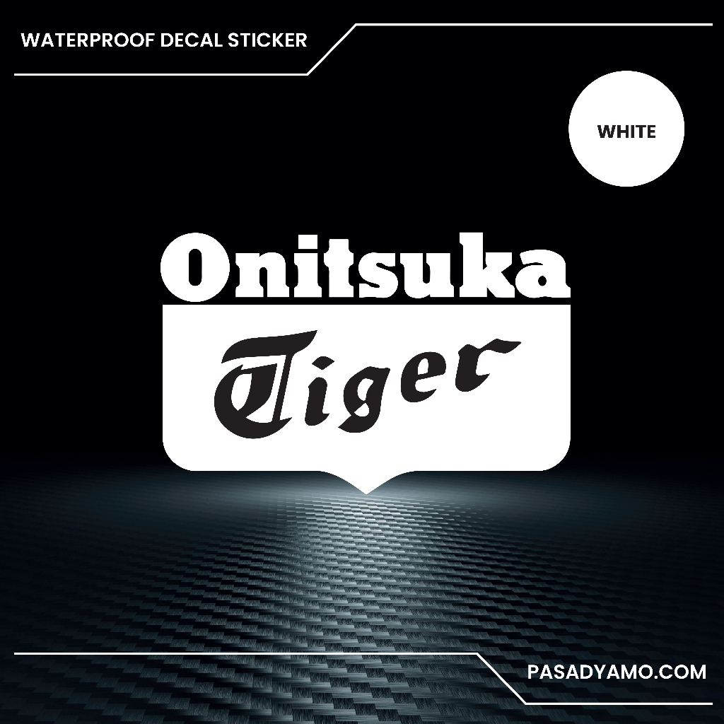 Onitsuka Tiger Logo Decal Sticker for Cars Motorcycles Laptops 6 x 4 inches Shopee Philippines