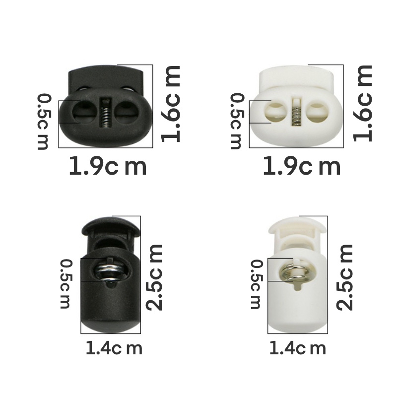 50pcs Drawstring Rope Cord End Lock Stopper | Shopee Philippines