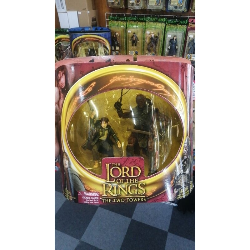 Toy Biz Ring Pack Lord of The Rings Two Towers 2 pack Pippin & Ugluk ...