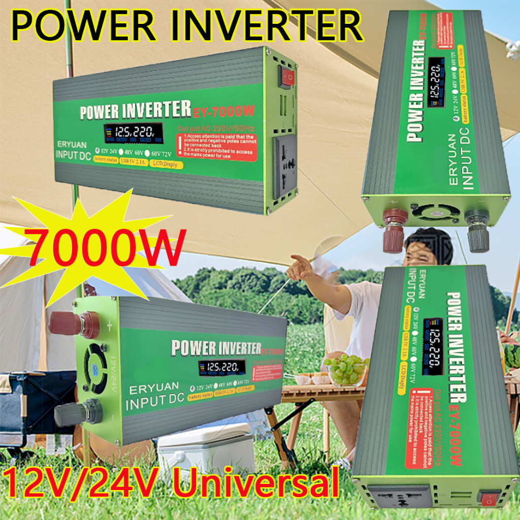 Power Inverter DC12V/24V TO AC 220V Car Power Supply With AC Socket