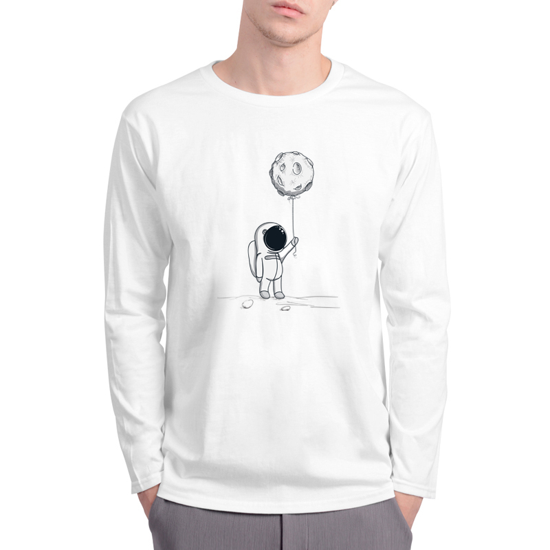 Long sleeve unisex tshirt for mens plus size shirts white black printed oversized tops Lm381 #30 ...