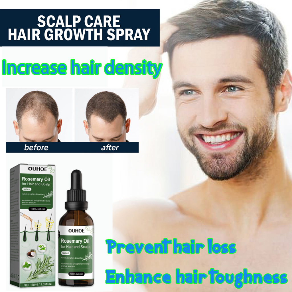 100% Effective Hair Growth Serum Fast Hair Growth Spray Anti Hair Loss ...