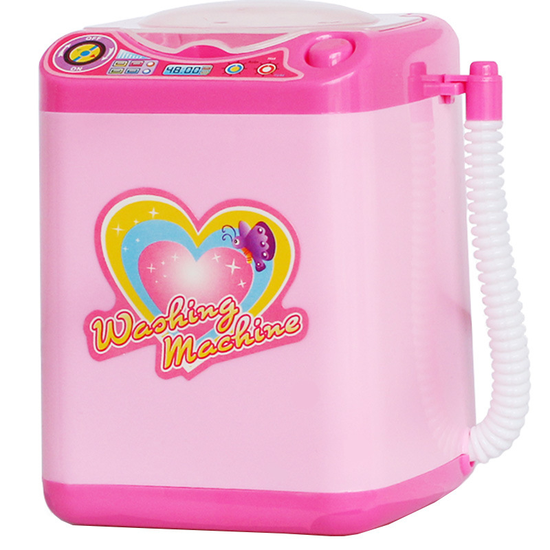 Mini Electric Washing Machine Dollhouse Toy Very Useful Wash Makeup