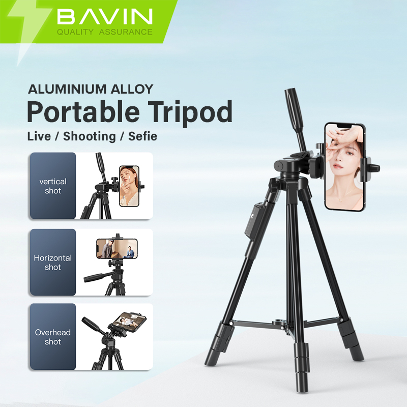 BAVIN DS5208 Professional Portable Aluminum Alloy Camera Tripod Stand ...