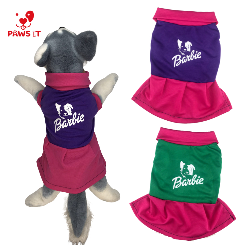 PAWS IT Dog Clothes Cat Clothes Barbie Dog Polo Dress Shopee Philippines