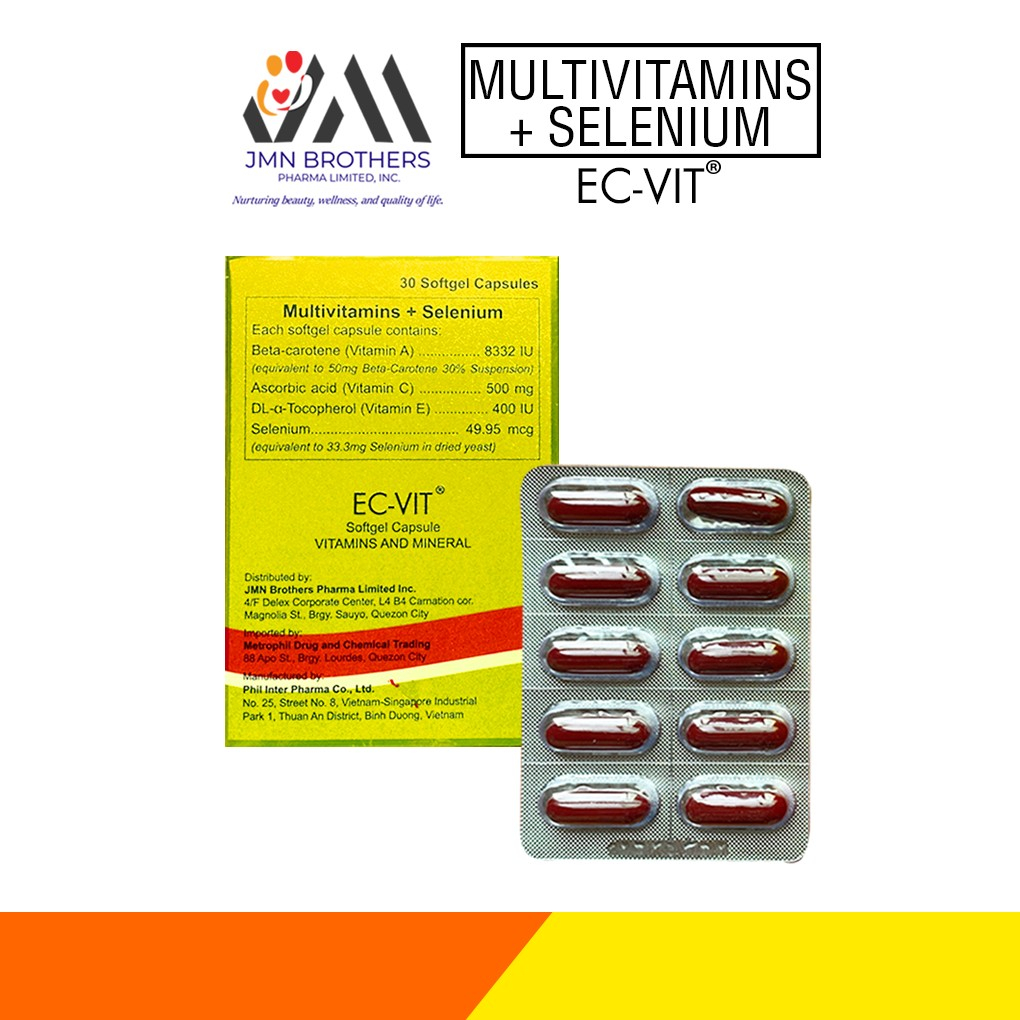 EcVit Multivitamins + Selenium Shopee Philippines