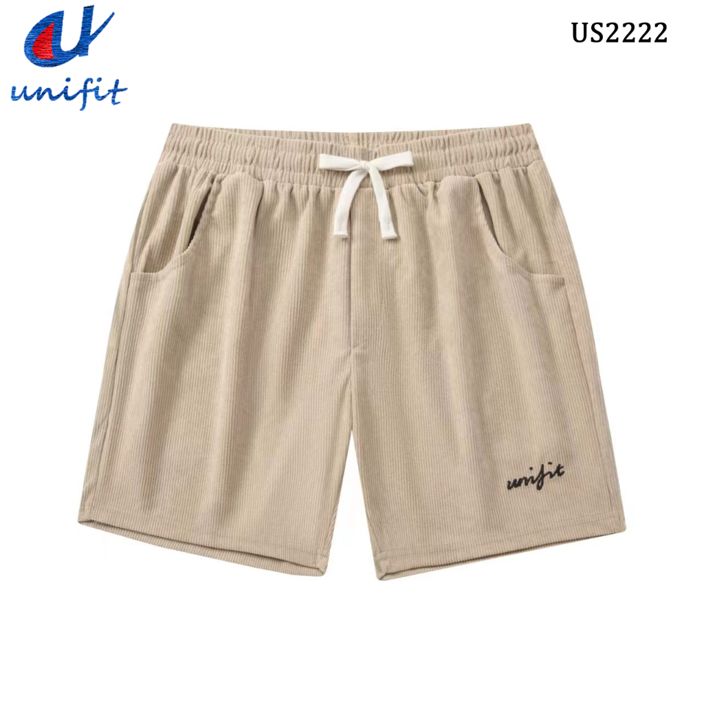 UNIFIT Men's Corduroy Sweat Shorts Above the Knee US2222 | Shopee ...