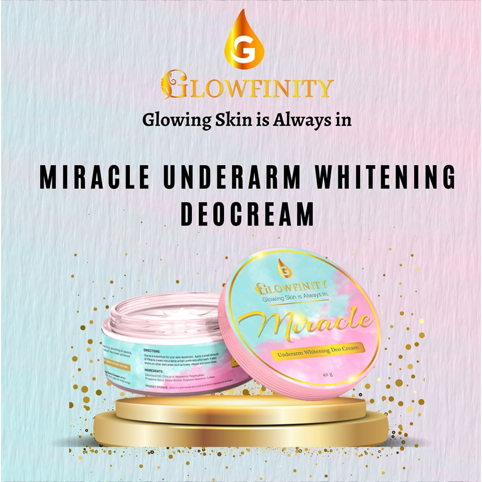 Glowfinity Miracle Underarm Whitening Deo Cream (40g) | Shopee Philippines