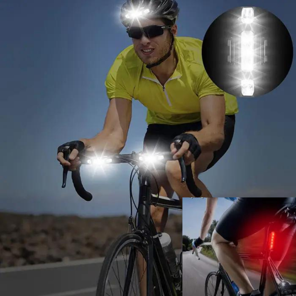 ZIBS Bike Tail Light Blinker LED Light USB Rechargeable Waterproof