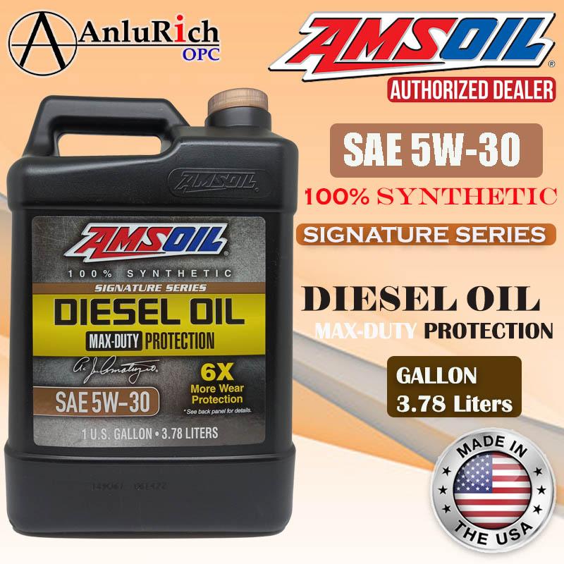 AMSOIL SAE 5W-30 Synthetic Signature Series Max-Duty Syntetic Diesel ...