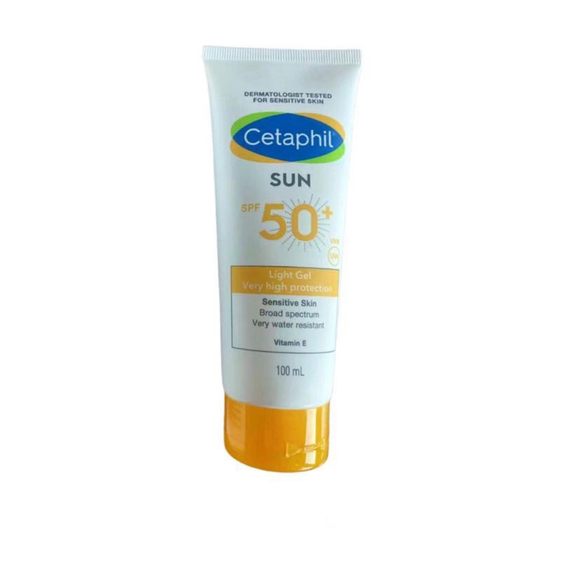 Cetaphil Sunblock Spf 50 Light Gel Face And Body 100ml Sunscreen