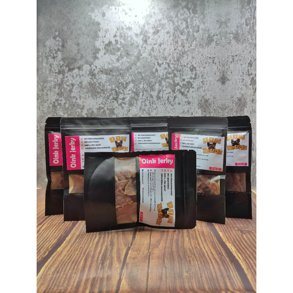 Pawtreats Dehydrated Pork Jerky (50g) All Natural Single Ingredient