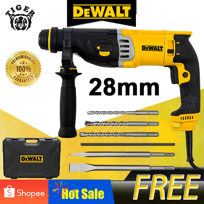 DeWALT Rotary Hammer Drill 28mm chipping gun 800W 3 Functions 26mm