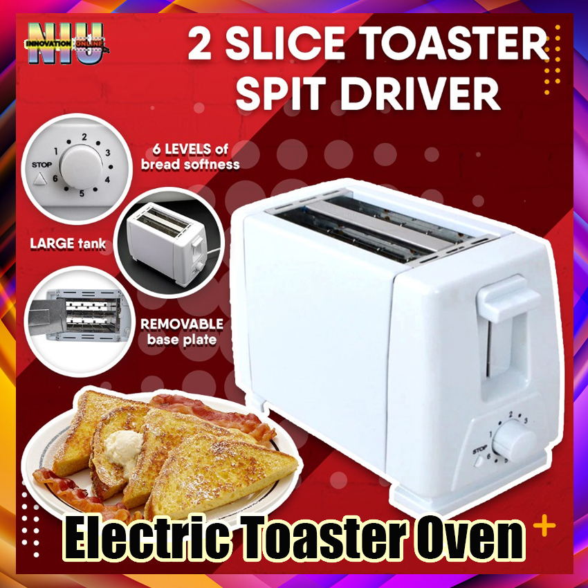Electric Toaster Oven 2 Slices Electric Automatic Bread Maker Breakfast