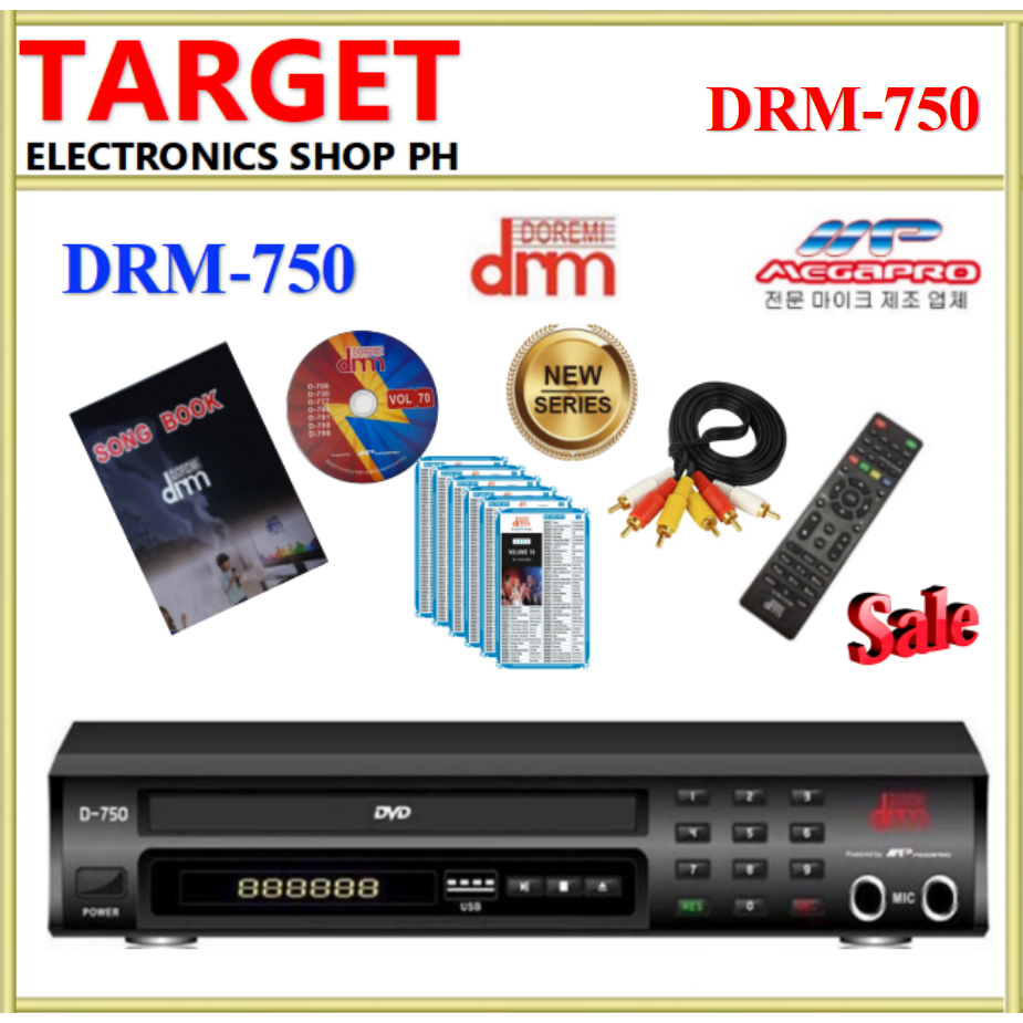 The Doremi MEGAPRO (DRM750 Player) Doremi D750 Midi Karaoke DVD