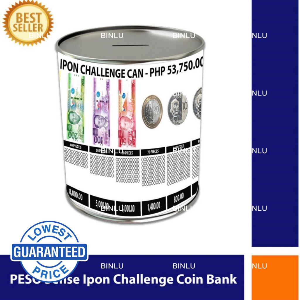 2024 Ipon Challenge coin bank,peso sense,fund box,money bank,alkansya