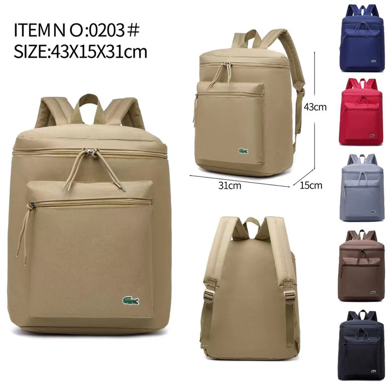 New Fashion Canvas Classic Backpack Unisex. Shopee Philippines