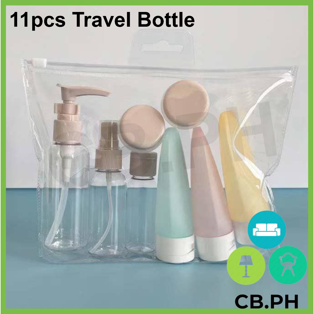 CB.PH 11Pcs Travel Bottles Set for Toiletries Leak Proof Travel ...