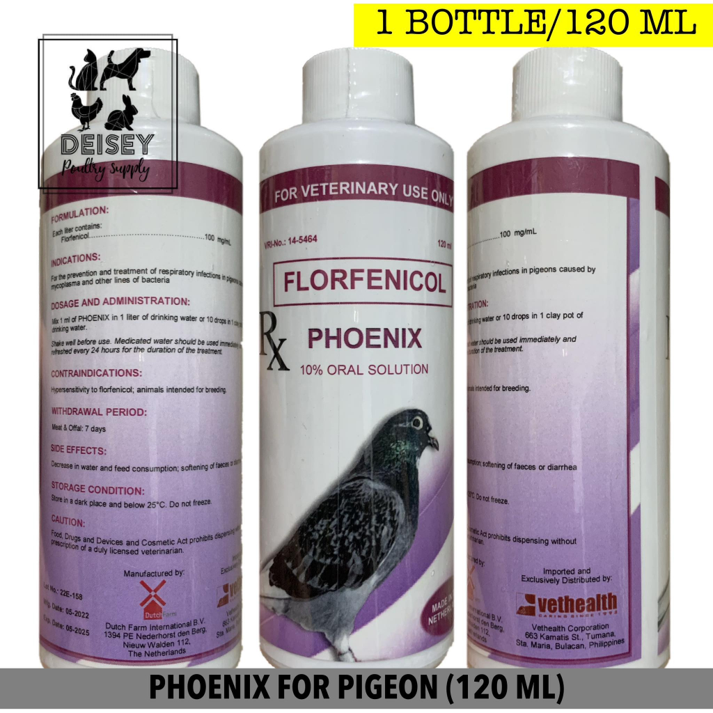 PHOENIX FOR PIGEON RESPIRATORY INFECTION (120ML / 1 BOTTLE) | Shopee ...