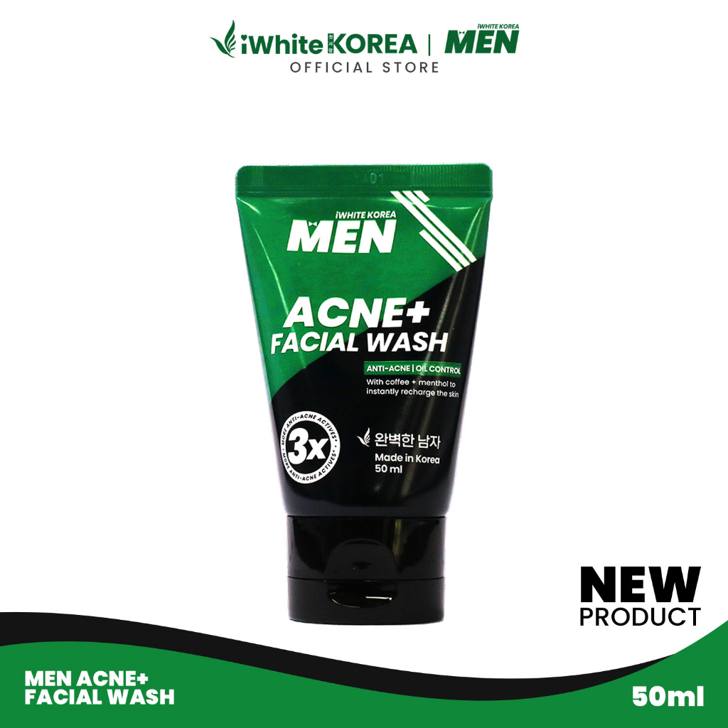 MEN by iWhite Korea Acne+ Facial Wash 50ml Oil Control Anti Acne ...