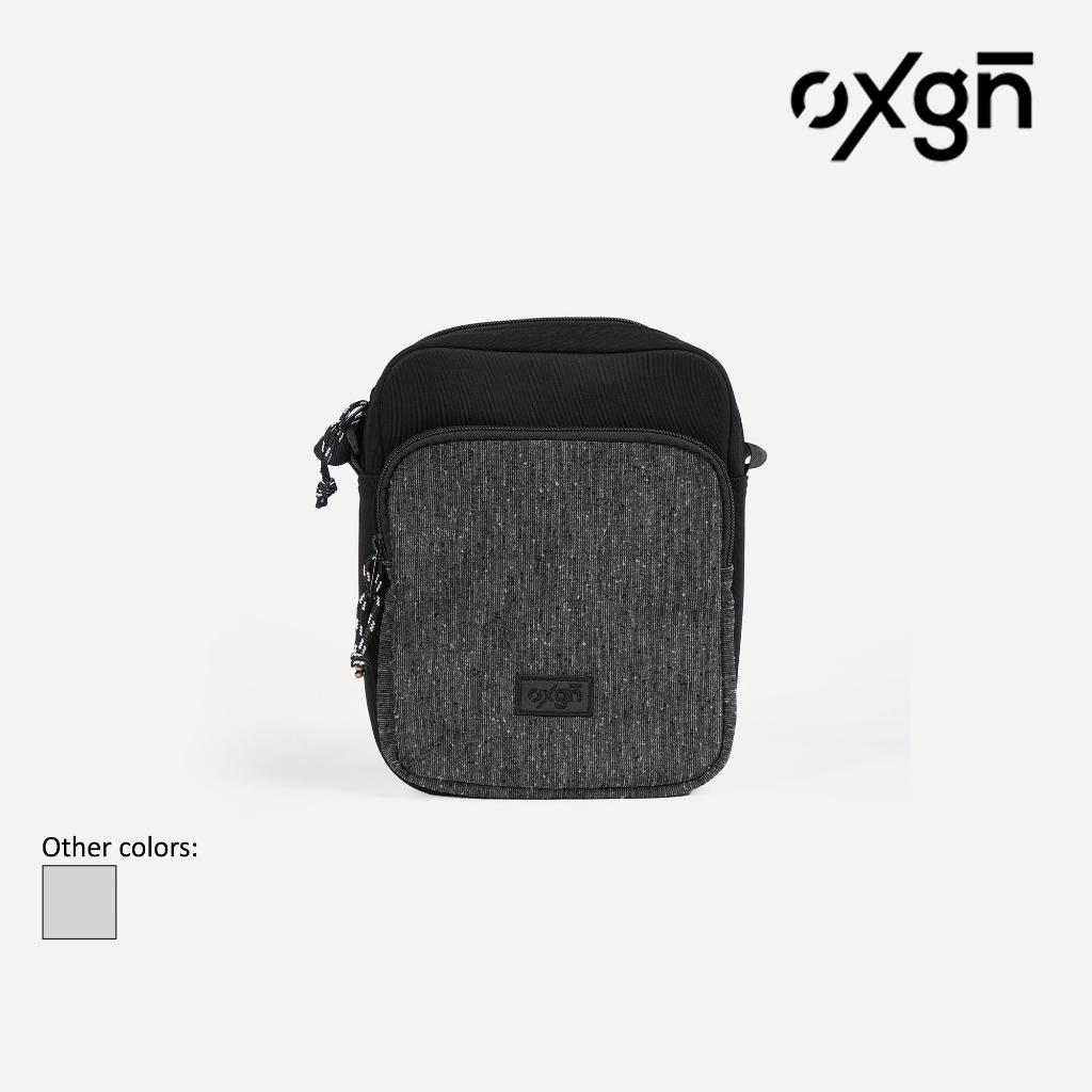 OXGN Sling Bag For Men And Women (Black/Gray) Shopee Philippines