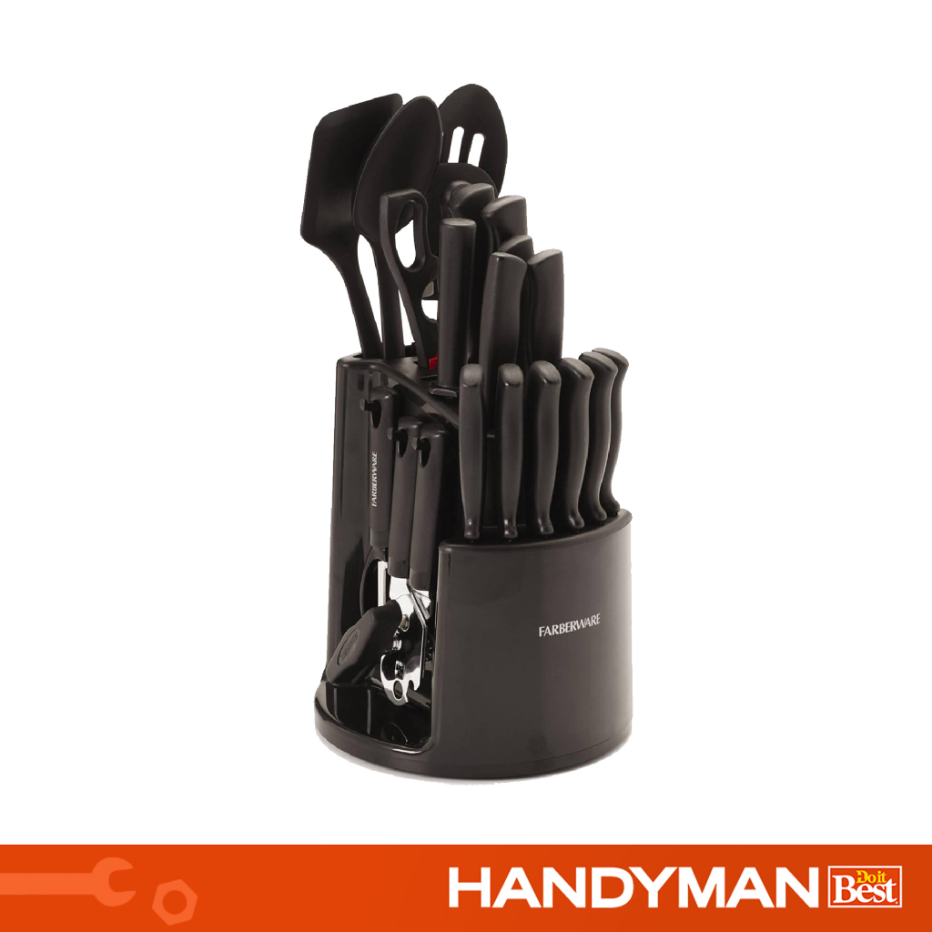 Farberware 30piece Spin and Store Rotating Knife and Tool Set Shopee