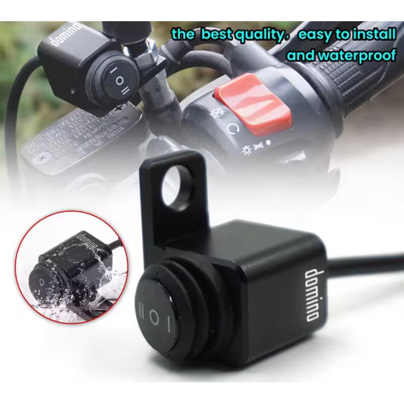 Domino Mini Driving Light Mirror Mount Switch 3 Way Switch Hazard Fog