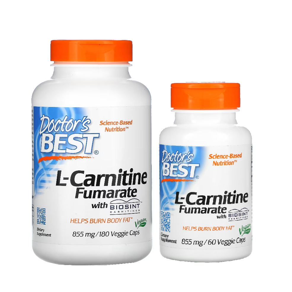 Doctor's Best, L-Carnitine Fumarate with Biosint Carnitines, 855 mg, 60 ...