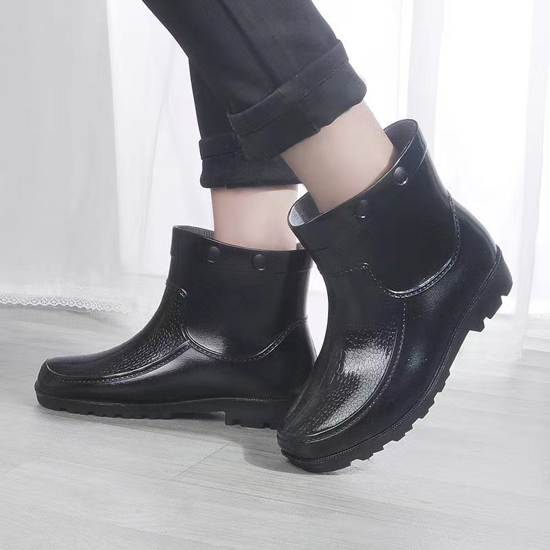 Ankle cut cheap rain boots