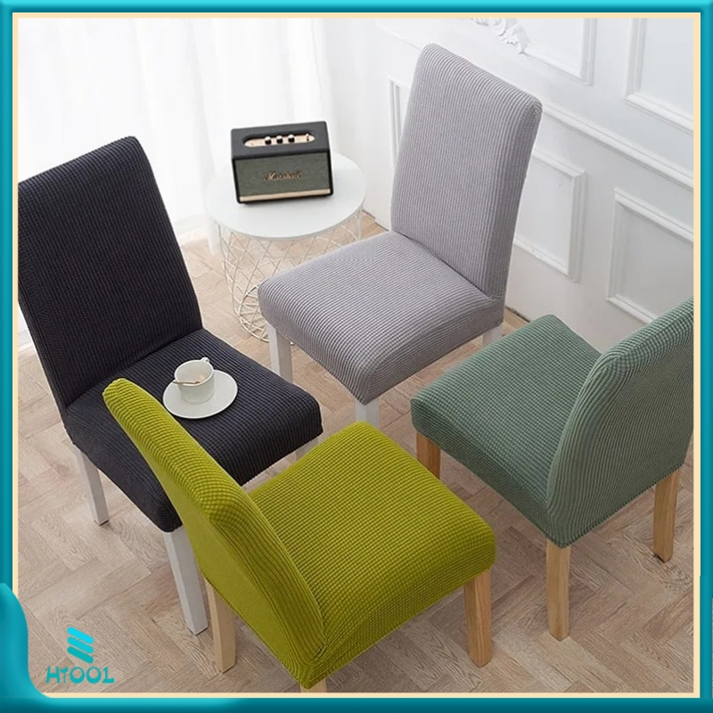 Super Thick Plain Color Chair Cover Dining Seat Cover | Shopee Philippines
