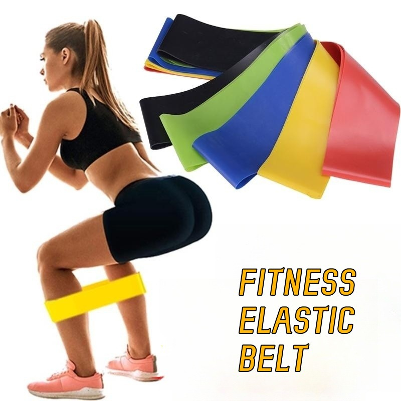 2080MM Portable Fitness Workout Equipment Rubber Resistance Bands Yoga Gym  Elastic Gum Strength