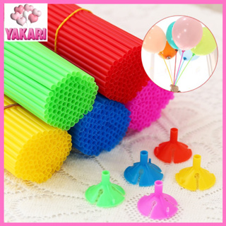 100PCS Plastic 32cm 40cm Latex Balloon Stick and Cup Macaron