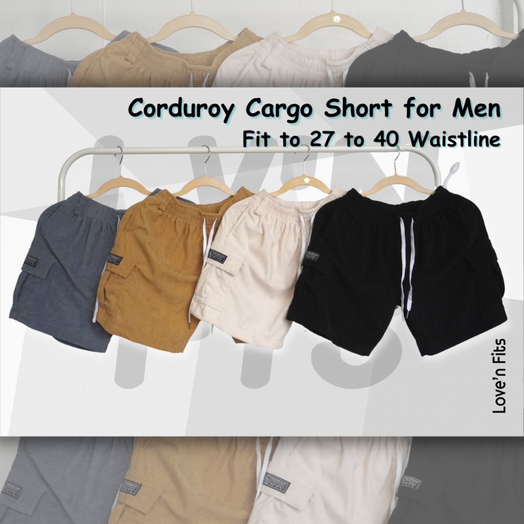 Fresh Release Cargo shorts for men Corduroy Shorts with 5 Pockets