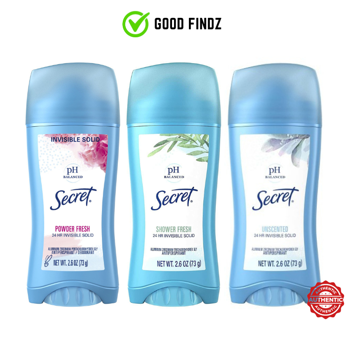Secret Antiperspirant Deodorant 73g Unscented / Shower Fresh / Powder ...