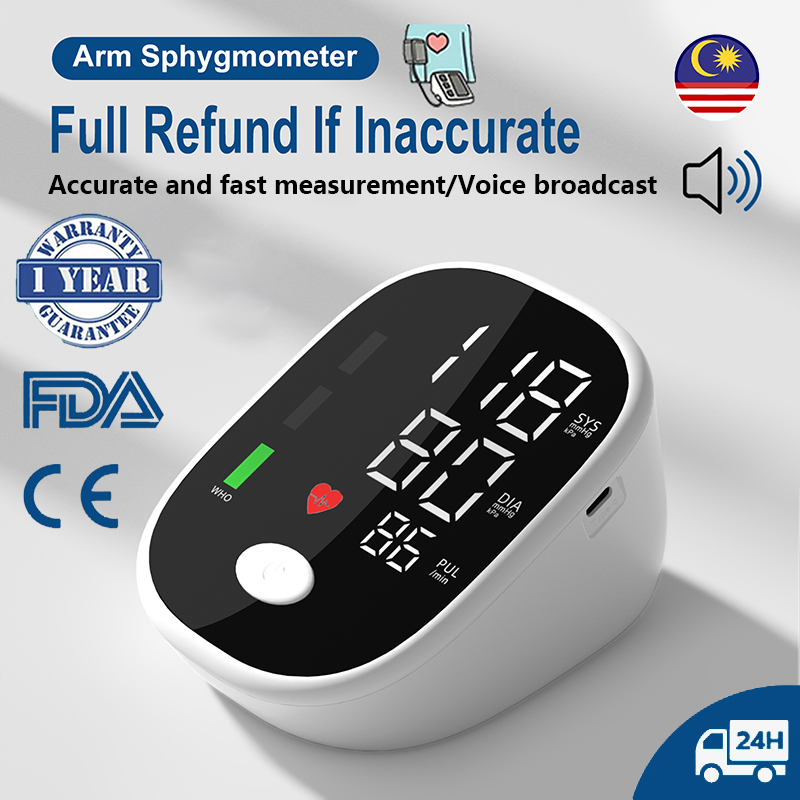 Electric Arm Blood Pressure Monitor Digital High BP Machine Medical ...