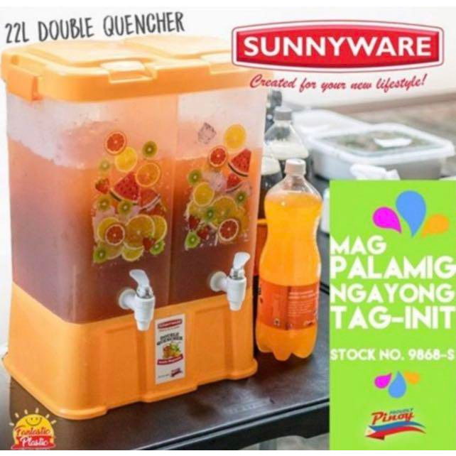22L Double Quencher Dispenser (9868S) Double Juice Dispenser Twin