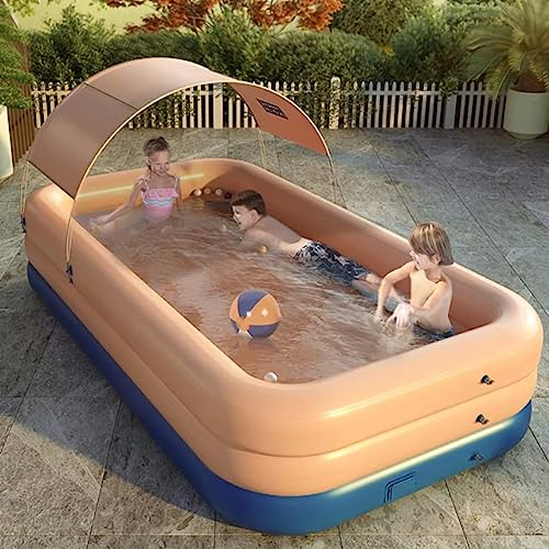Auto Inflation Swimming Pool Frame PVC Folding Wireless Air Inflatable ...