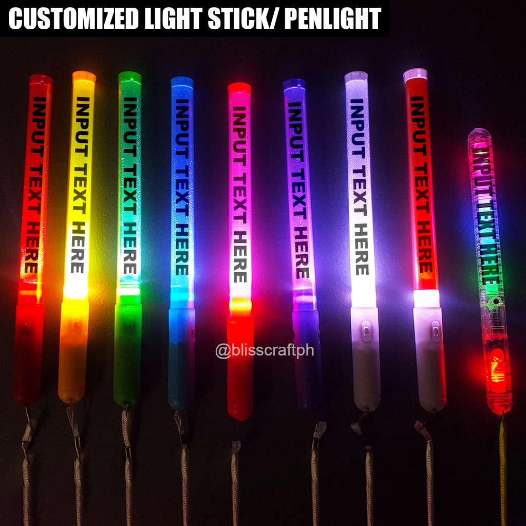 [COD] CUSTOMIZED LIGHT STICK PENLIGHT Personalized Lightstick Blinking Flashing Steady Light LED