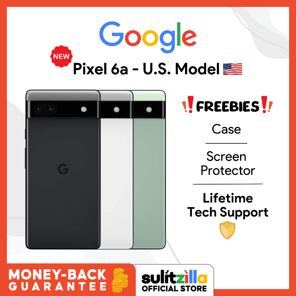 New Google Pixel 6a 128GB U.S. Model with Freebies & Warranty