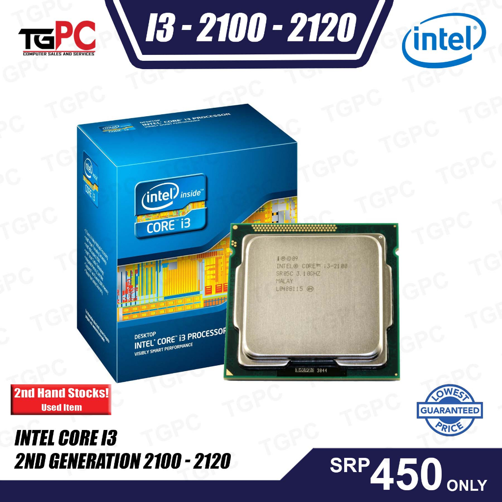 Processor - Intel Core i3 2nd Generation 2100 - 2120 | Shopee Philippines