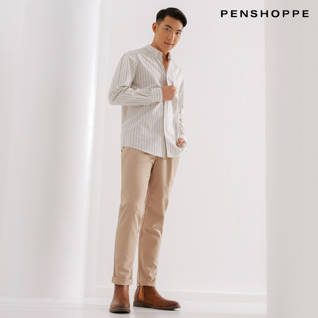 penshoppe-dress-code-striped-long-sleeves-shirt-for-men-light-gray