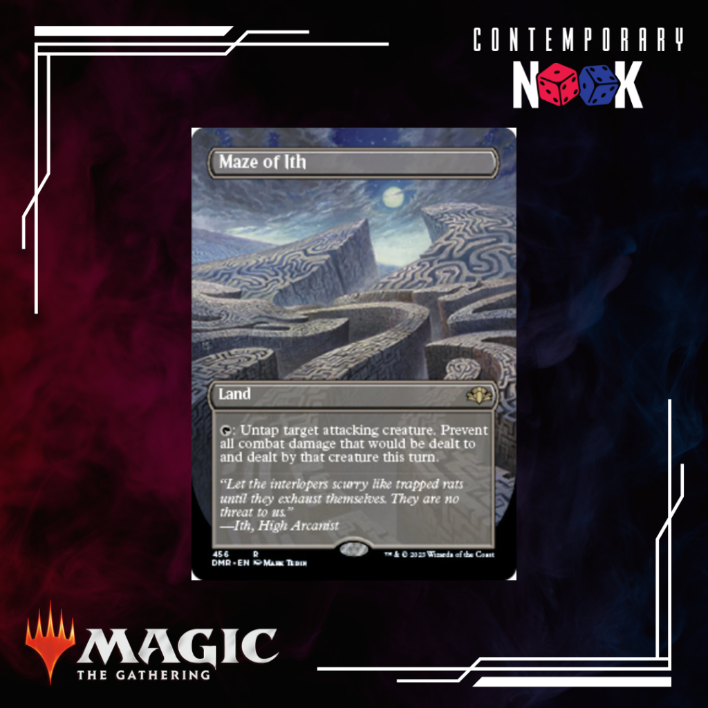 MTG Maze of Ith (Borderless Alternate Art) [Dominaria Remastered