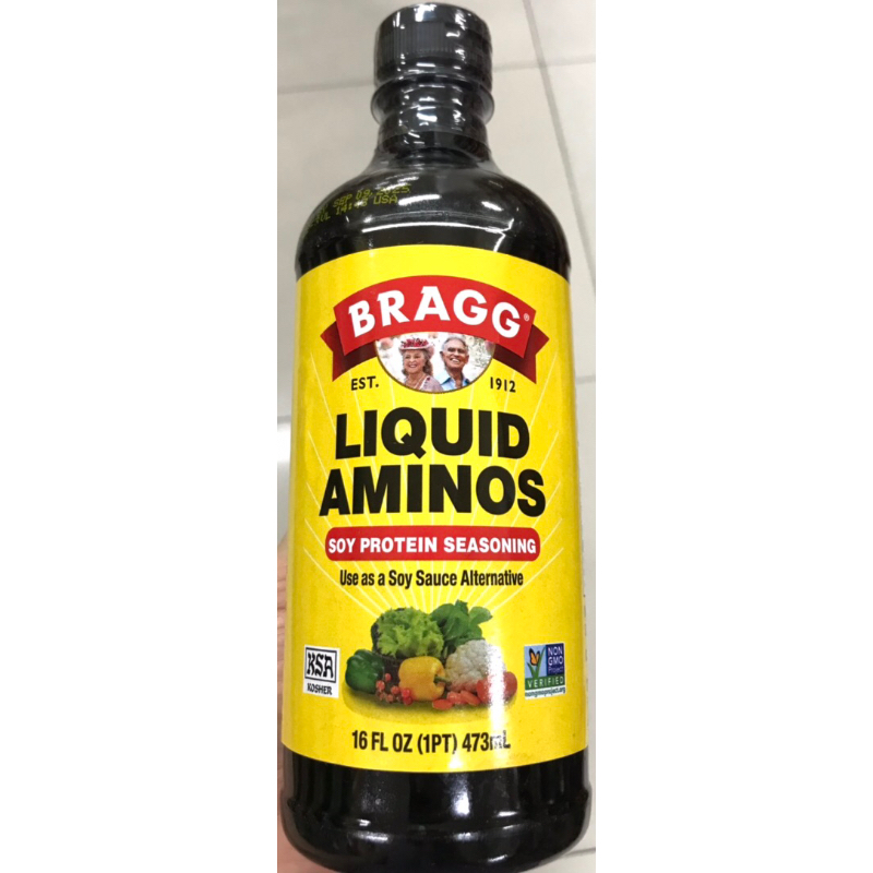 473mL Bragg Liquid Aminos Soy Protein Seasoning 16oz Use as Soy Sauce ...