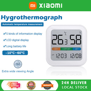 XIAOMI Miiiw Mute Temperature Humidity Clock Digital Hygrometer