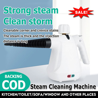 Portable Handheld Steam Cleaner 1050W Multifunctional High Temperature  Pressurized Steam Cleaning Machine with 9PCS Accessory for Kitchen Sofa