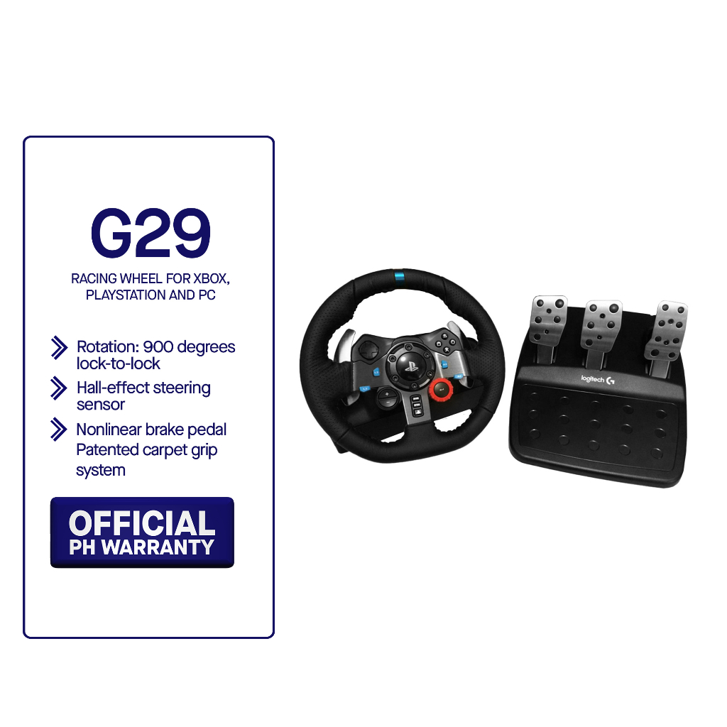 Logitech G29 Driving Force Steering Wheel & Pedals I Racing wheel for Playstation or PC Shopee