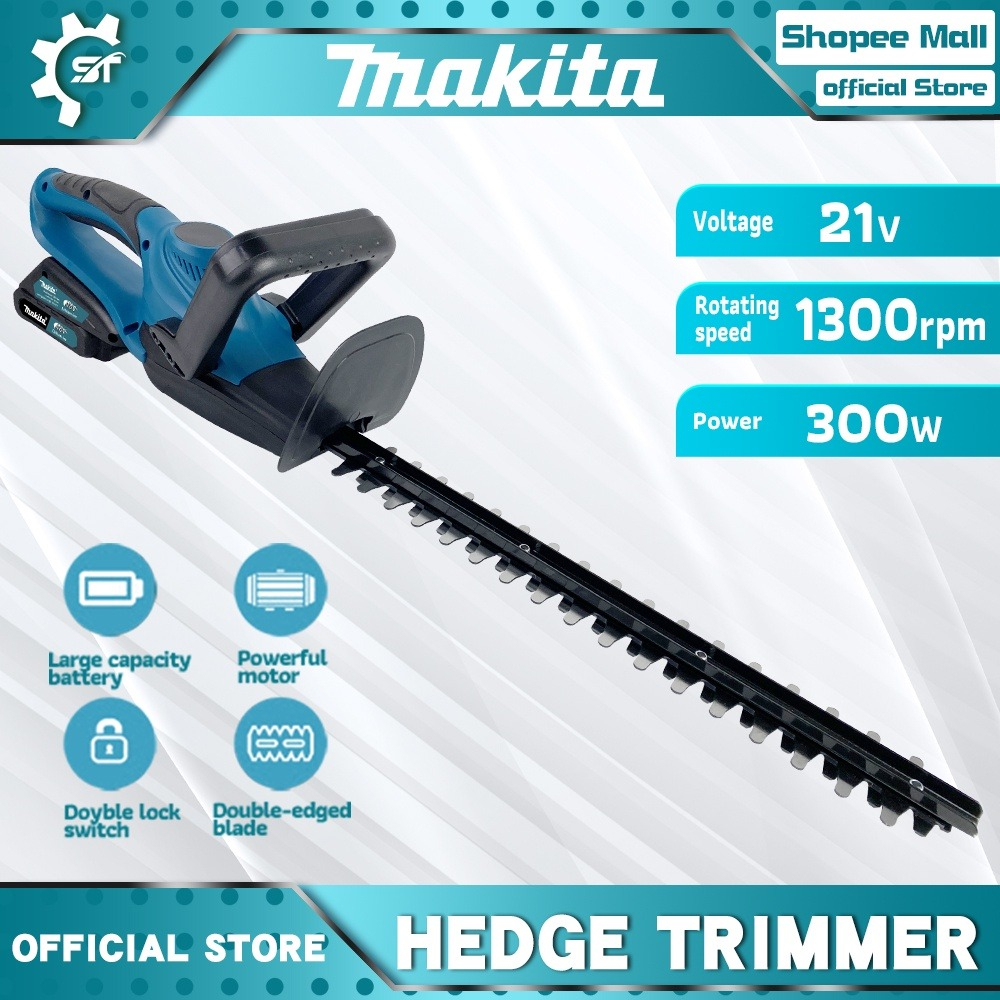 Cordless Hedge Trimmer 20inch Electric Shrub Machine Grass Trimmer Pruning Saw battery Garden