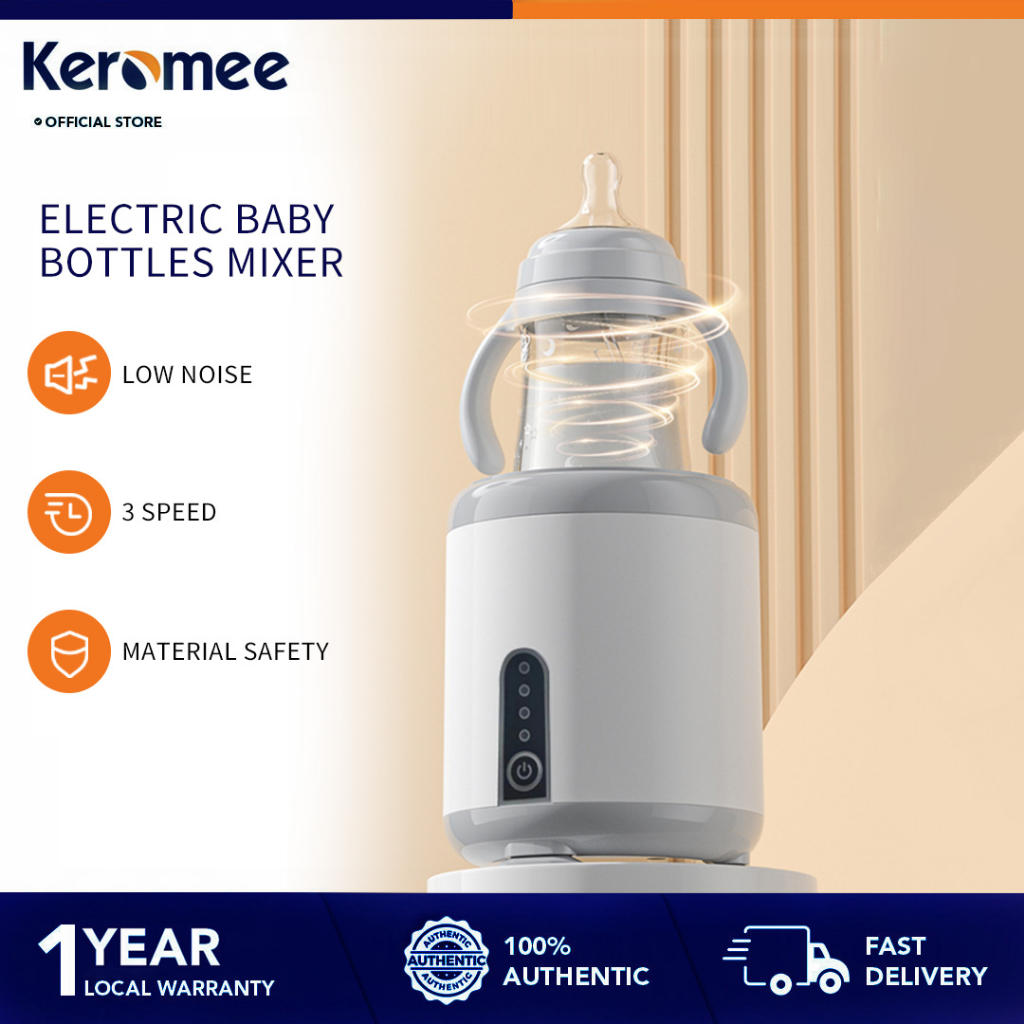 KEROMEE Baby Bottle Shaker Electric Bottles Mixer Low Noise Shake Milk